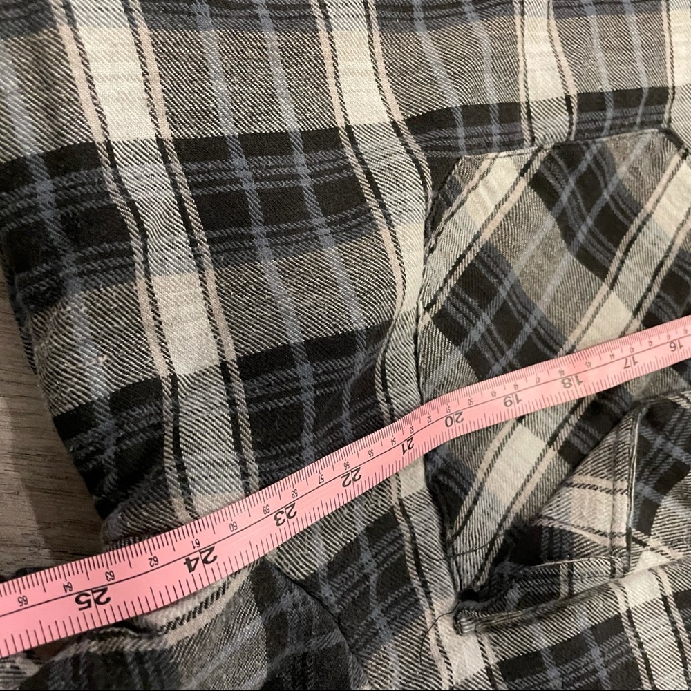 Quilted Work Centre Plaid Shacket Oversize Size XL Men or XXL Women Warm Jacket - Picture 14 of 15